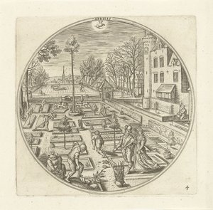 April (The Twelve Months) by Adriaen Collaert