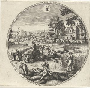 August (Avgvstvs) (The Twelve Months series) by Adriaen Collaert