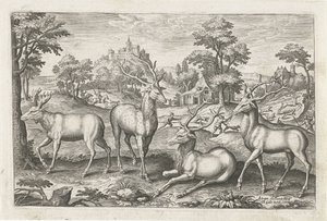 Deer by Adriaen Collaert