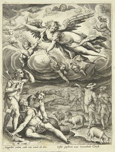 The Annunciation to the Shepherds by Adriaen Collaert