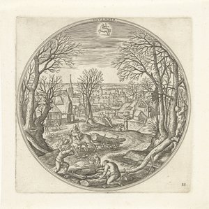 November (The Twelve Months) by Adriaen Collaert