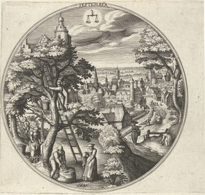 September by Adriaen Collaert