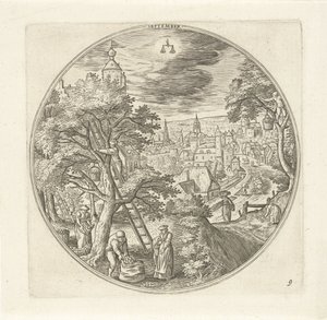 September by Adriaen Collaert