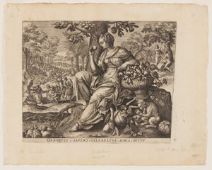 Taste, from The Five Senses by Adriaen Collaert