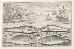Four Fish on the Beach