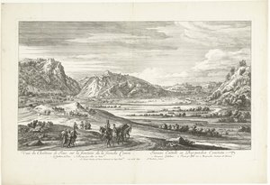 View of the Castle of Joux by Adriaen Frans Boudewyns