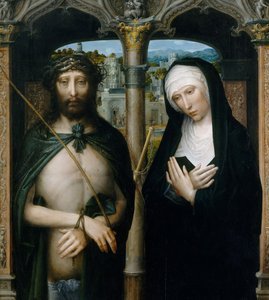 Christ Crowned with Thorns Ecce Homo, and the Mourning Virgin