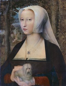 Portrait of a Lady, Half-Length, with a Dog