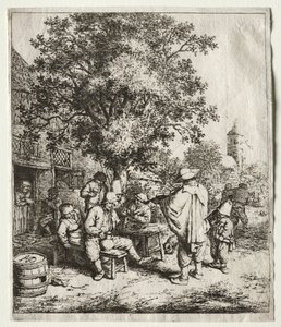 The Fiddler and the Hurdy-Gurdy Boy by Adriaen Jansz. van Ostade