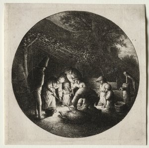 The Pigkillers by Adriaen Jansz. van Ostade