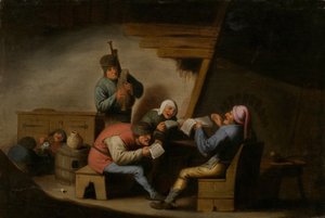 The village singers by Adriaen Jansz. van Ostade