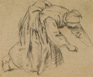 Woman Bending Down, 1656