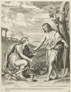 Christ Appears as a Gardener to Mary Magdalene by Adriaen Lommelin