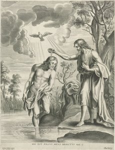 Baptism of Christ by Adriaen Lommelin