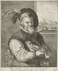 Old Violinist by Adriaen Matham