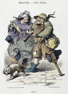 Beggars Playing Street Music, Holland, 17th Century by Adriaen Pietersz van de (after) Venne