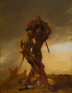 A Swiss soldier: A Mercenary by Adriaen Pietersz. van de Venne