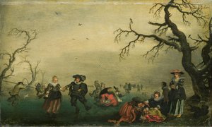 Ice Skaters by Adriaen Pietersz van de Venne