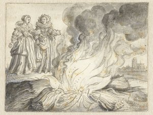 “Passion is the Fire of Naught but Straw” by Adriaen Pietersz van de Venne