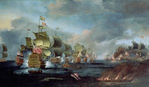 The Battle of Lowestoft, June 3rd, 1665 by Adriaen van Diest