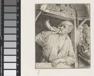 Baker Blowing a Horn by Adriaen van Ostade