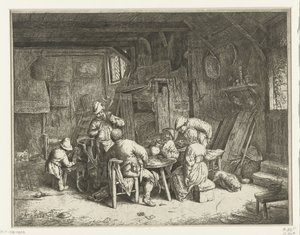 Peasants at a Meal in an Inn (The Breakfast) by Adriaen van Ostade