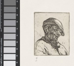 Bust of a Laughing Farmer by Adriaen van Ostade