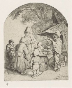 Quack Selling His Wares by Adriaen van Ostade