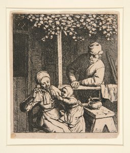 Woman Teasing Child with Doll by Adriaen van Ostade