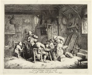 The Gourmet in Company (The Breakfast) by Adriaen van Ostade