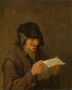 Man Reading a Newspaper by Adriaen van Ostade