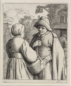 Man and Woman Conversing by Adriaen van Ostade