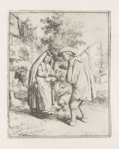Man and woman in conversation