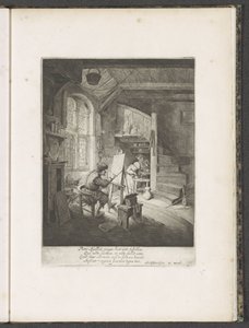 Painter in his studio by Adriaen van Ostade