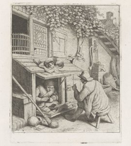 Shoemaker in a Workshop in Front of His House by Adriaen van Ostade