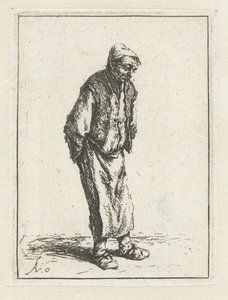 Standing Farmer with Hands on Back (The Beggar with Hands on Back) by Adriaen van Ostade
