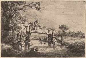 The Angler by Adriaen van Ostade
