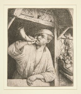 The Baker Sounding His Horn by Adriaen van Ostade