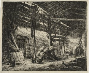 The Barn by Adriaen van Ostade