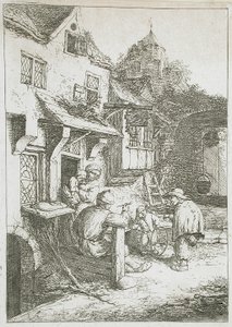 The Hunchbacked Fiddler by Adriaen van Ostade