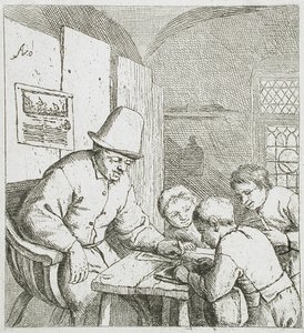 The Schoolmaster by Adriaen van Ostade
