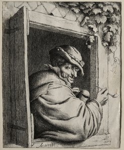 The Smoker at the Window by Adriaen van Ostade