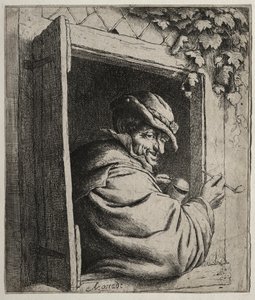 The Smoker at the Window by Adriaen van Ostade