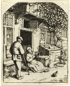 The Woman Winding upon a Reel by Adriaen van Ostade