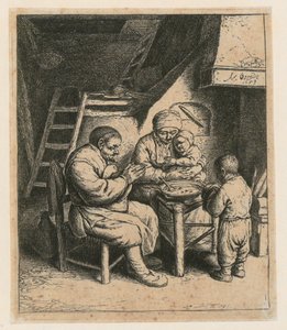 Grace Before Meals by Adriaen van Ostade