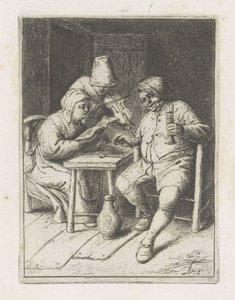 Violinist with a Couple at a Table by Adriaen van Ostade