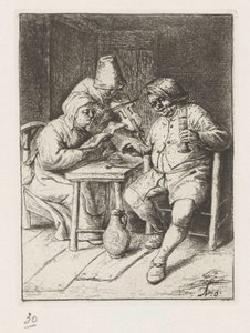 Violin Player and a Singing Man and Woman by Adriaen van Ostade