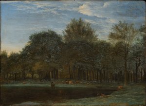 Forest Clearing with Grazing Deer by Adriaen van de Velde