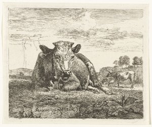 Lying Cow by Adriaen van de Velde