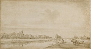 The House with the Little Tower Seen from the Northeast by Adriaen van de Velde